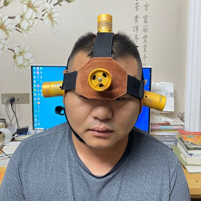 艾灸帽头戴式艾灸盒布套头部灸