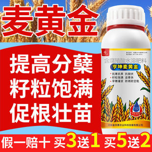 亨坤麦黄金小麦高产叶面肥增产套餐喷施专用肥分蘖缩节灌浆水溶肥