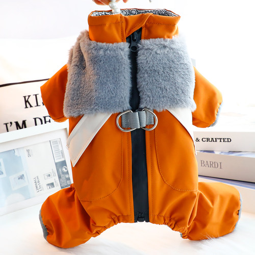 可牵引  背部拉链 内里石墨烯 夹棉保暖