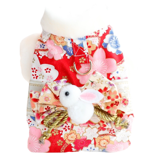 狗狗衣服秋冬装厚款猫咪公主浪漫樱花和服棉衣小型犬泰迪宠物5389