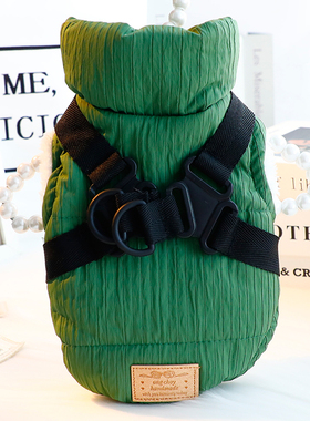 狗狗衣服秋冬装厚款猫咪公主游牧棉衣马甲牵引小型犬泰迪宠物6325