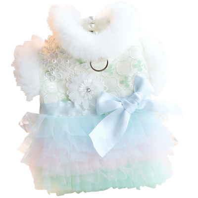 Accope猫咪狗狗蕾丝刺绣蛋糕棉衣