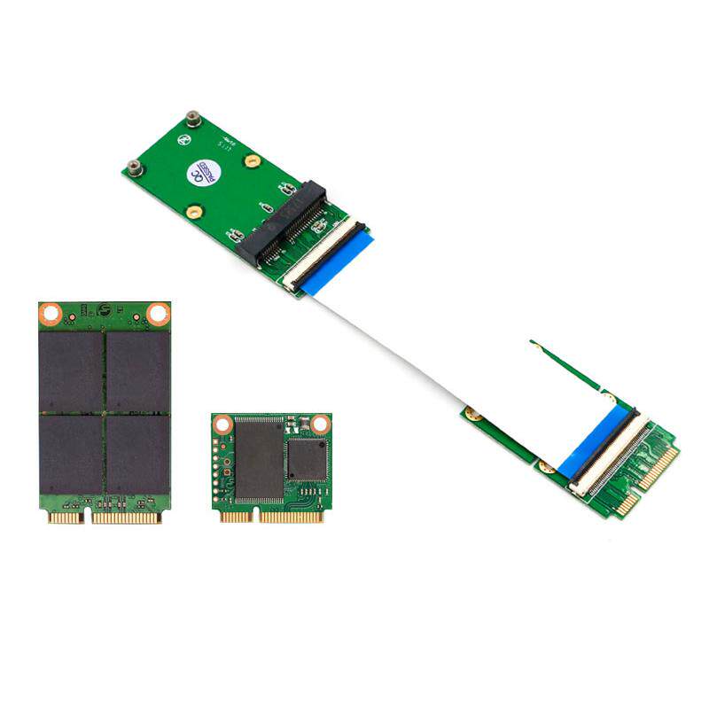 MINI PCIE MSATA SSD EXTENSION CABLE ADAPTER CARD MINICARD EXTENSION BOARD HALF-HEIGHT FULL-HEIGHT ADAPTER BOARD