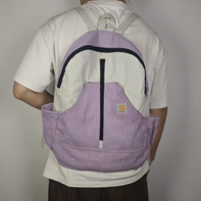 卡哈特carhartt帆布改制双肩包拼接创意特殊泰国改制孤品古着送礼