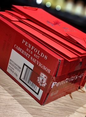 750ml*6瓶整箱」官方行货澳大利亚奔富407赤霞珠干红葡萄酒2021/2