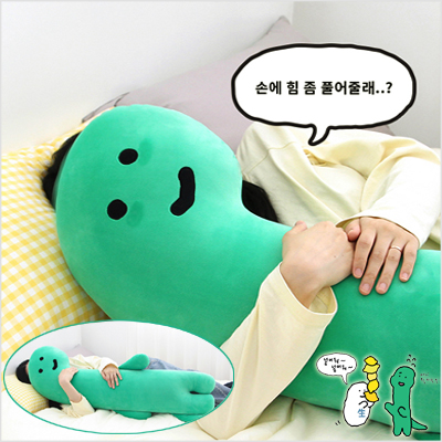 韩国代购JOGUMAN恐龙抱枕绿靠枕