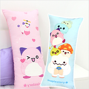 韩国代购maplestory冒险岛抱枕枫之谷游戏周边长条枕夹腿靠垫靠枕