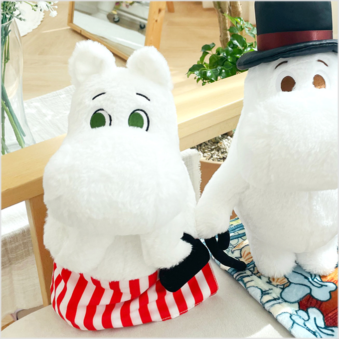 韩国代购进口日本Moomin姆明树精玩偶公仔/爸爸妈妈毛绒玩具/娃娃