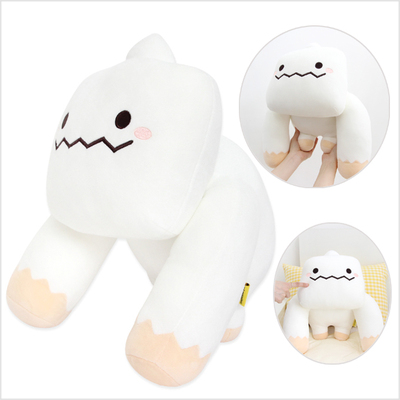 韩国冒险岛白雪人玩偶毛绒公仔