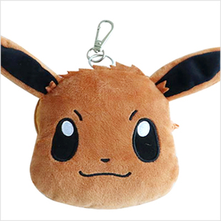 韩国代购宝可梦周边小火龙杰尼龟玩偶伊布钥匙扣包挂件收纳零钱包