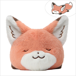 韩国代购morong狐狸趴趴小抱枕/闭眼红狐狸玩偶毛绒公仔娃娃/周边