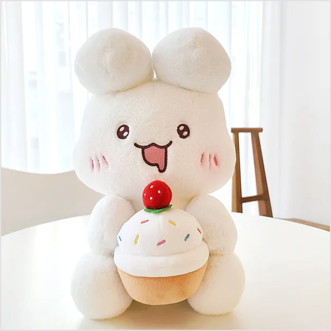 韩国奶油泡芙兔玩偶毛绒公仔娃娃
