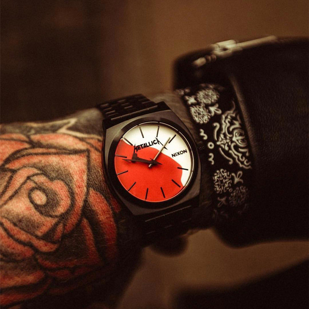 代购nixon手表metallic乐队重金属摇滚风男士不锈钢防水个性男表