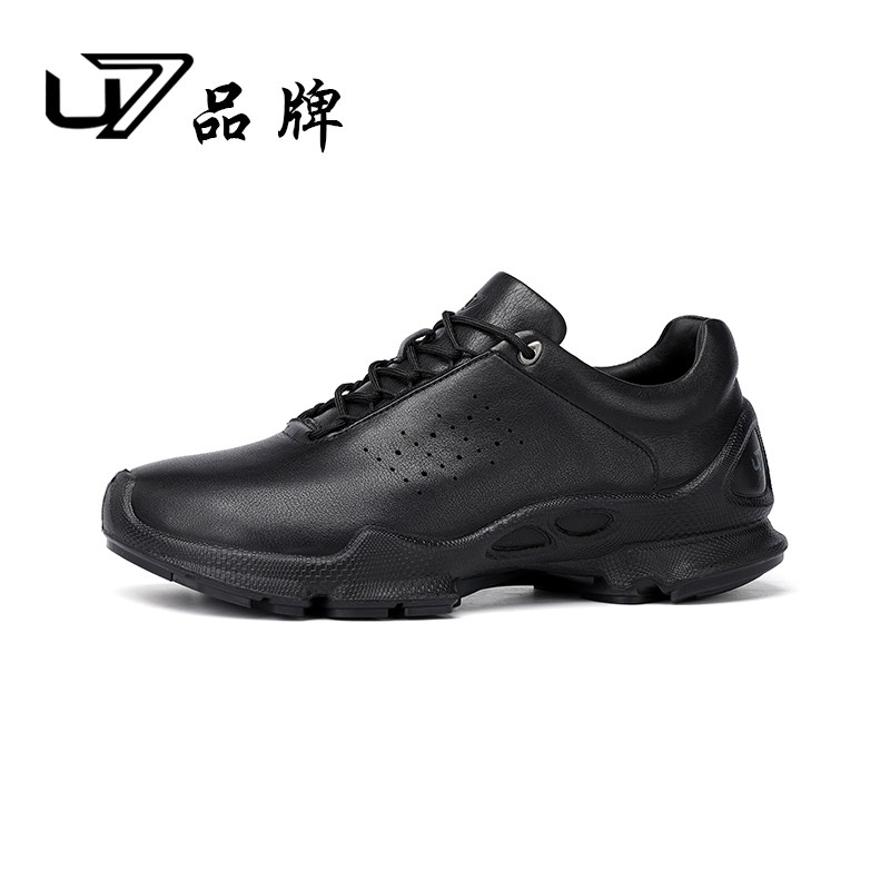U7品牌男鞋秋季潮鞋2026新款真皮厚底时尚休闲鞋男头层牛皮运动鞋