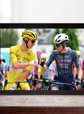 2024环法公路自行车温格高波加查相框摆台房间画框壁画有框挂墙上