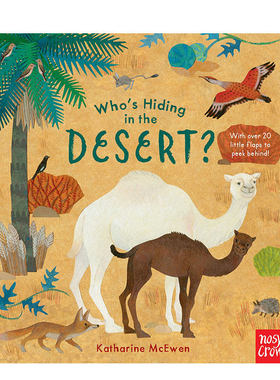 英文原版 Who’s Hiding in the Desert?是谁躲在沙漠里？儿童启蒙绘本