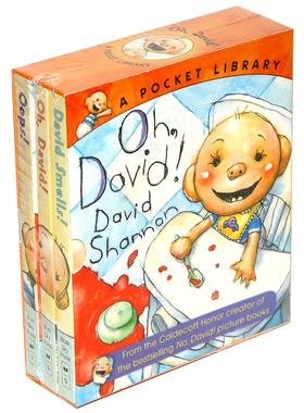 现货 英文原装进口原版书 Oh, David!: A Pocket Library Box Set (Books 1-3) 哦，大卫！口袋书套装(1-3本)儿童绘本情商培养