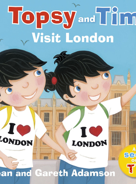 进口英文原版 Topsy and Tim Visit London 托普西和蒂姆访问伦敦 儿童英语阅读绘本图画书
