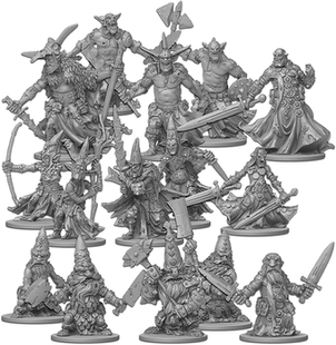 桌游模型 无尽黑暗 战棋跑团 小怪物 含光明使者 KS扩