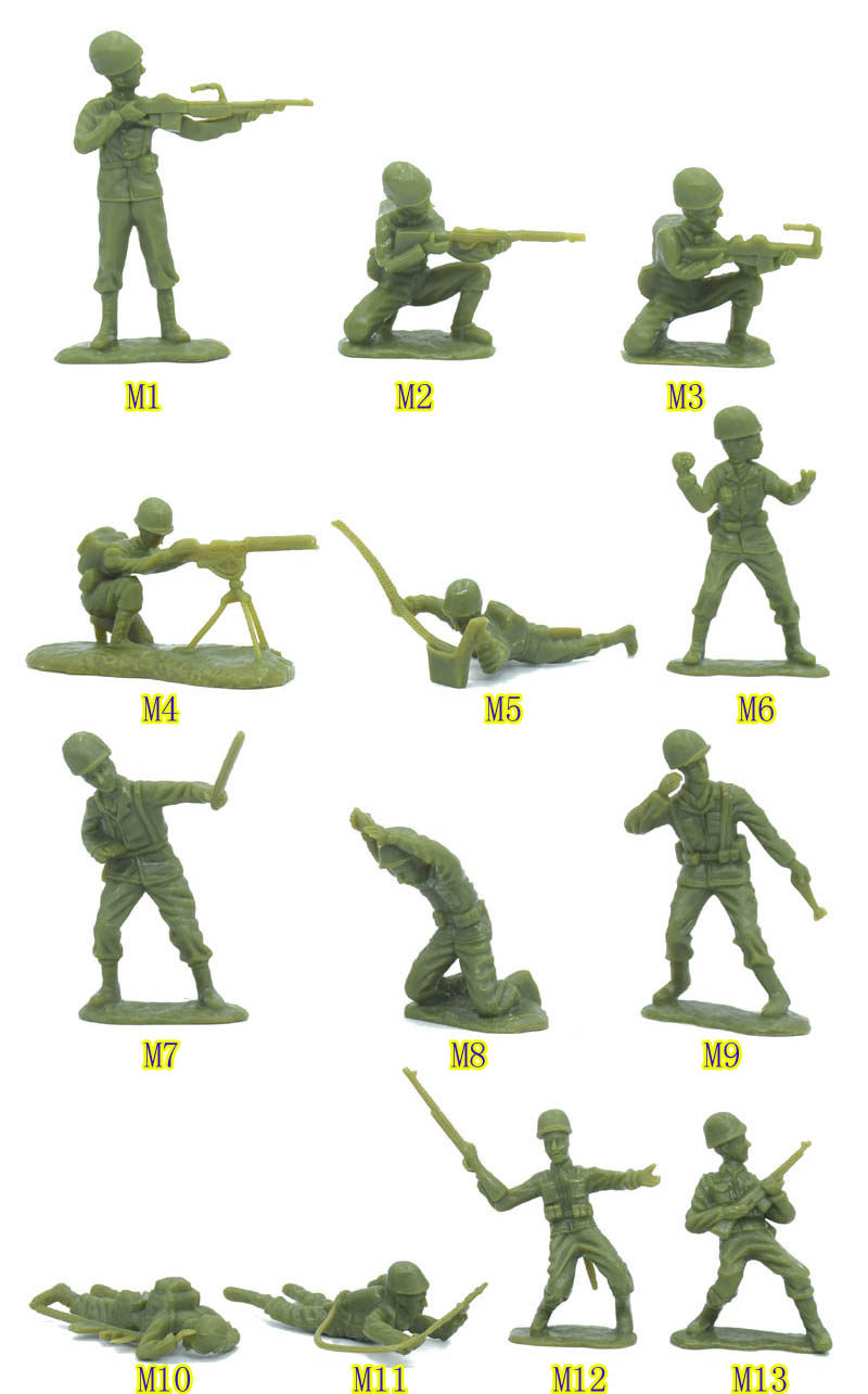 bmc toys玩具兵大战诺曼底登陆5厘米玩具兵人模型 1/32二战美军