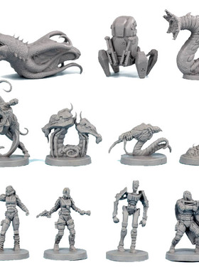 无尽绝杀alone杀戮科幻桌游模型蒙古蠕虫沙丘沙虫食人花阿尔法