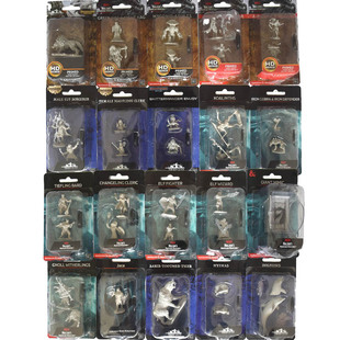 龙与地下城桌游模型DND棋子白膜精灵战士鱼人法师怪物恶魔拟形怪