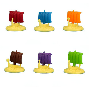 桌游棋子模型配件 战棋跑团 血色狂怒 血怒 古代船模型