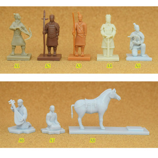 中国古代秦朝兵马俑人物模型桌游