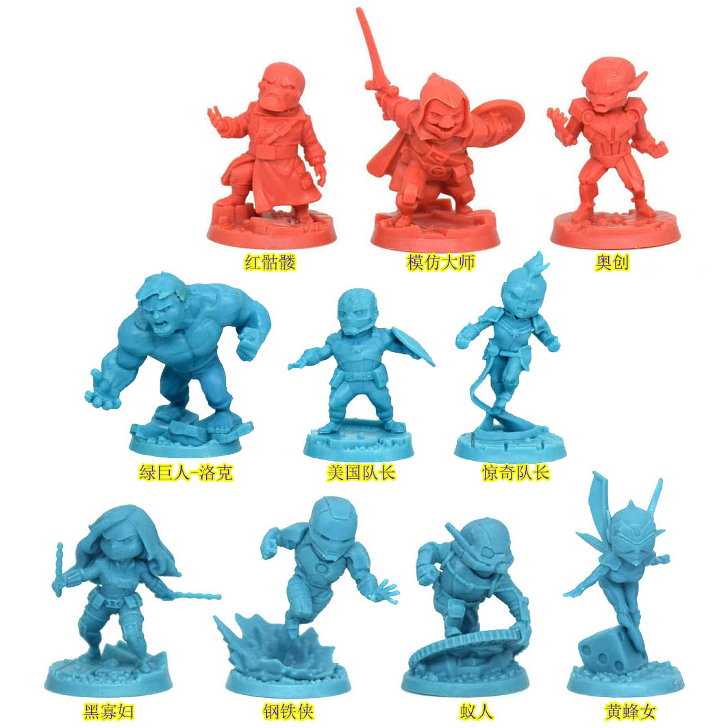 漫威联合作战 桌游模型 基础版英雄 美国队长绿巨人钢铁侠黑寡妇