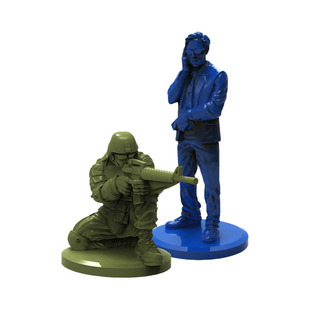 迷你现代兵人模型 战棋跑团 国土1:72 士兵 特工 10人套装