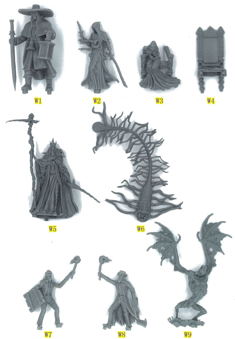 血源诅咒桌游模型配件法师教徒怪兽神父（无底座）