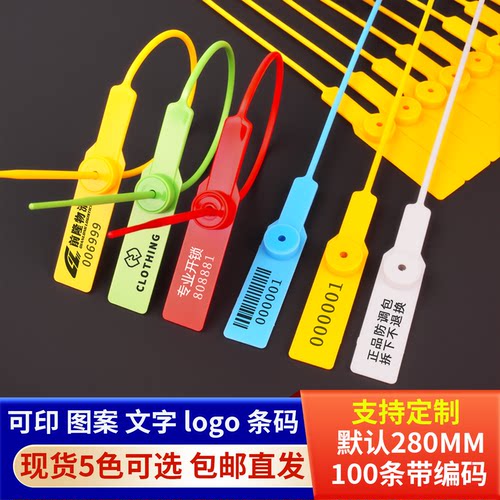 一次性塑料封条铅封标签扎带