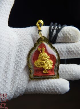 师傅纯手工上色装藏·地藏菩萨·双色精工C2级擦擦·微皓钻挂绳