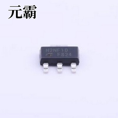 STN2NF10 场效应管(MOSFET) 1个N沟道 耐压:100V 电流:2.4A SOT-2
