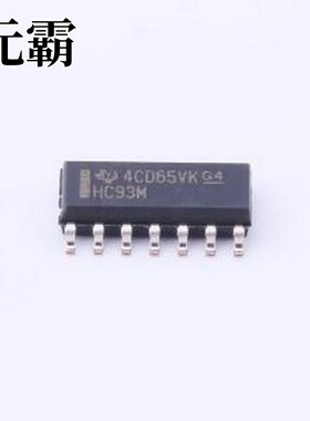 CD74HC93M96 计数器/分频器 35MHz 4位二进制计数器 SOIC-14