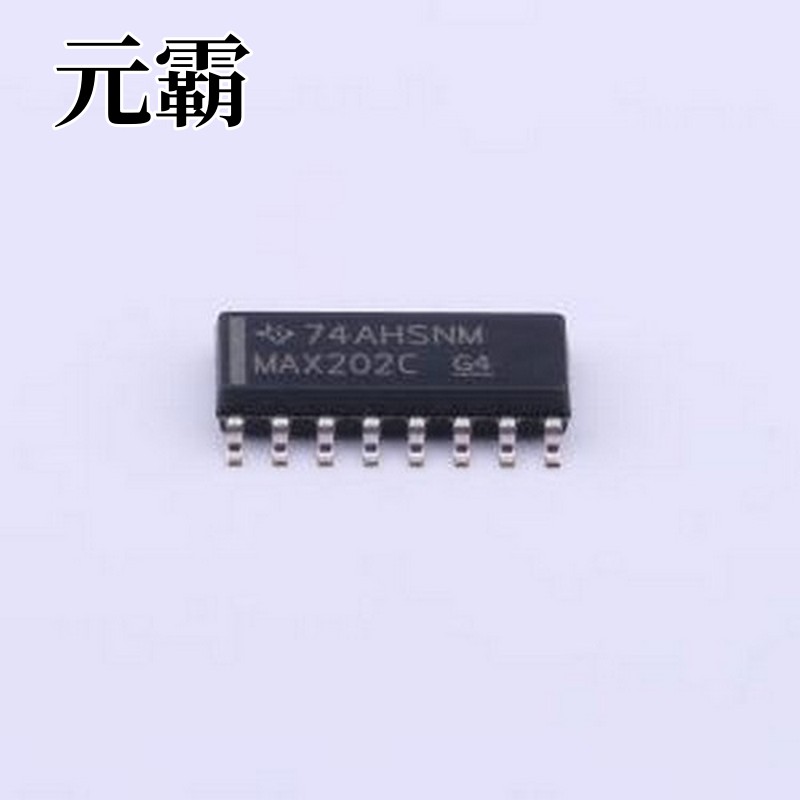 MAX202CD RS232芯片 MAX202 双 RS-232 线路驱动器和接收器，带有