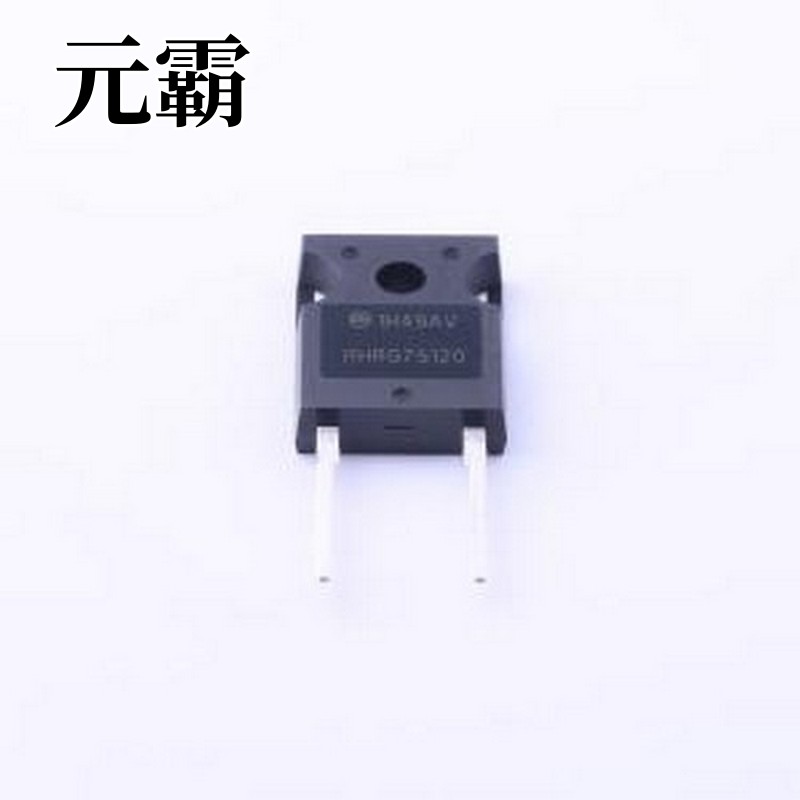 RHRG75120 快恢复/高效率二极管 电压:1.2kV 电流:75A TO-247-2