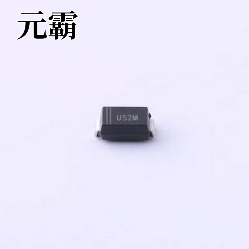 US2MG 快恢复/高效率二极管 电压:1kV 电流:2A SMA