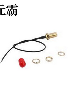 KH-122-137SMA-180 射频连接线 1.37mm黑色射频同轴线，SMA母头母