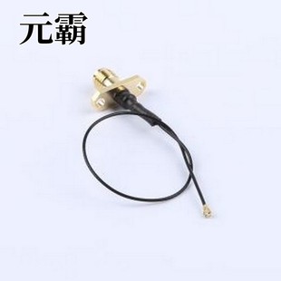 FL2SMAK 射频连接线 IPEX4 B140 双孔法兰SMA母头转四 RG0.81