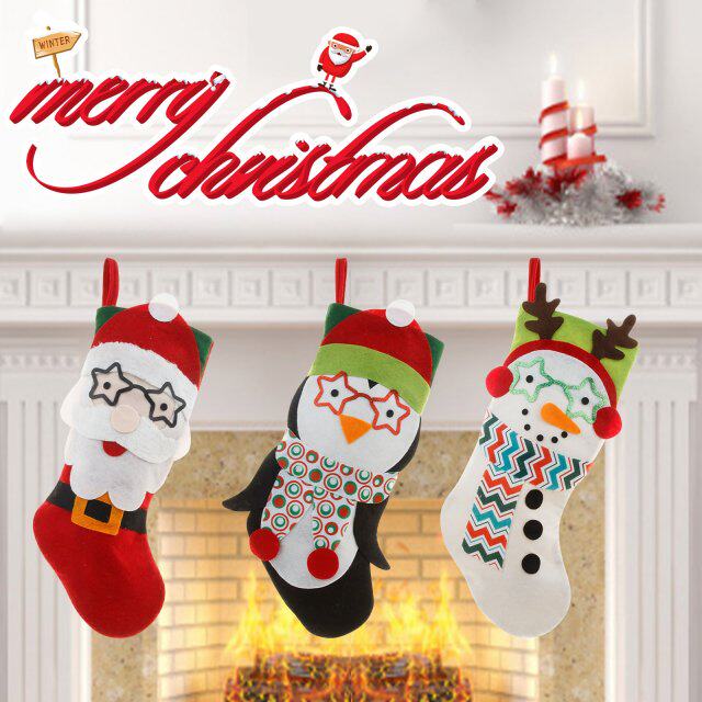 christmas stocking, christmas stocking bag gift bag, suitabl