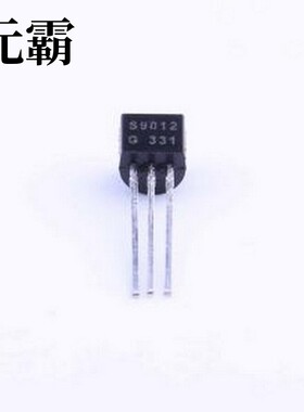 S9012(RANGE:112-166) 三极管(BJT) PNP 电流:500mA 耐压:25V G档