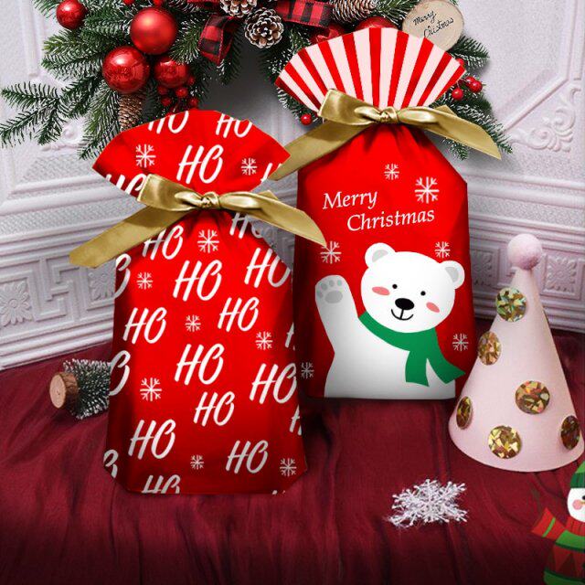 10pcs christmas gift cartoon bag christmas party gift bag ch