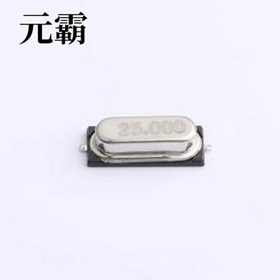 49SSMD-25.00-8-10-10/B 无源晶振 25MHz ±10ppm 8pF HC-49S-SMD
