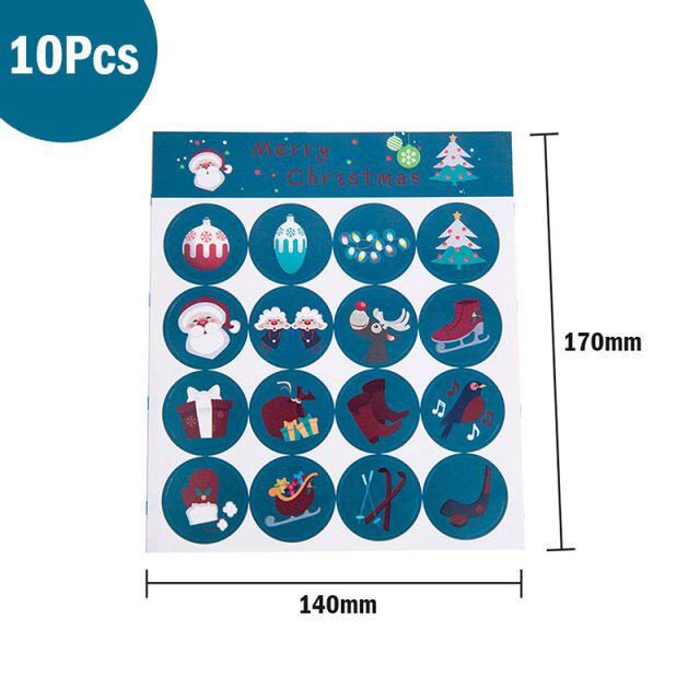 160pcs/lot cute cartoon christmas stickers gifts package dec