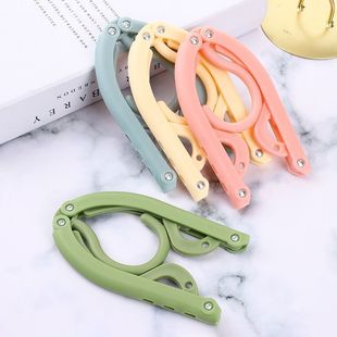 折叠衣架多功能晒衣架防滑户外旅行便携衣架出差家用魔术衣挂