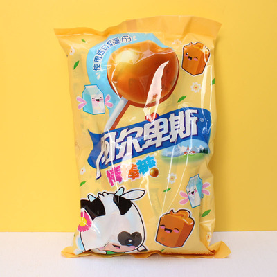 阿尔卑斯秋天的第一个包情人节连在一起的长串长条棒棒糖创糖果