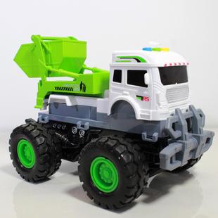 大脚垃圾车润盛清理环卫车玩具模型声光惯性大号运输车礼物故事车