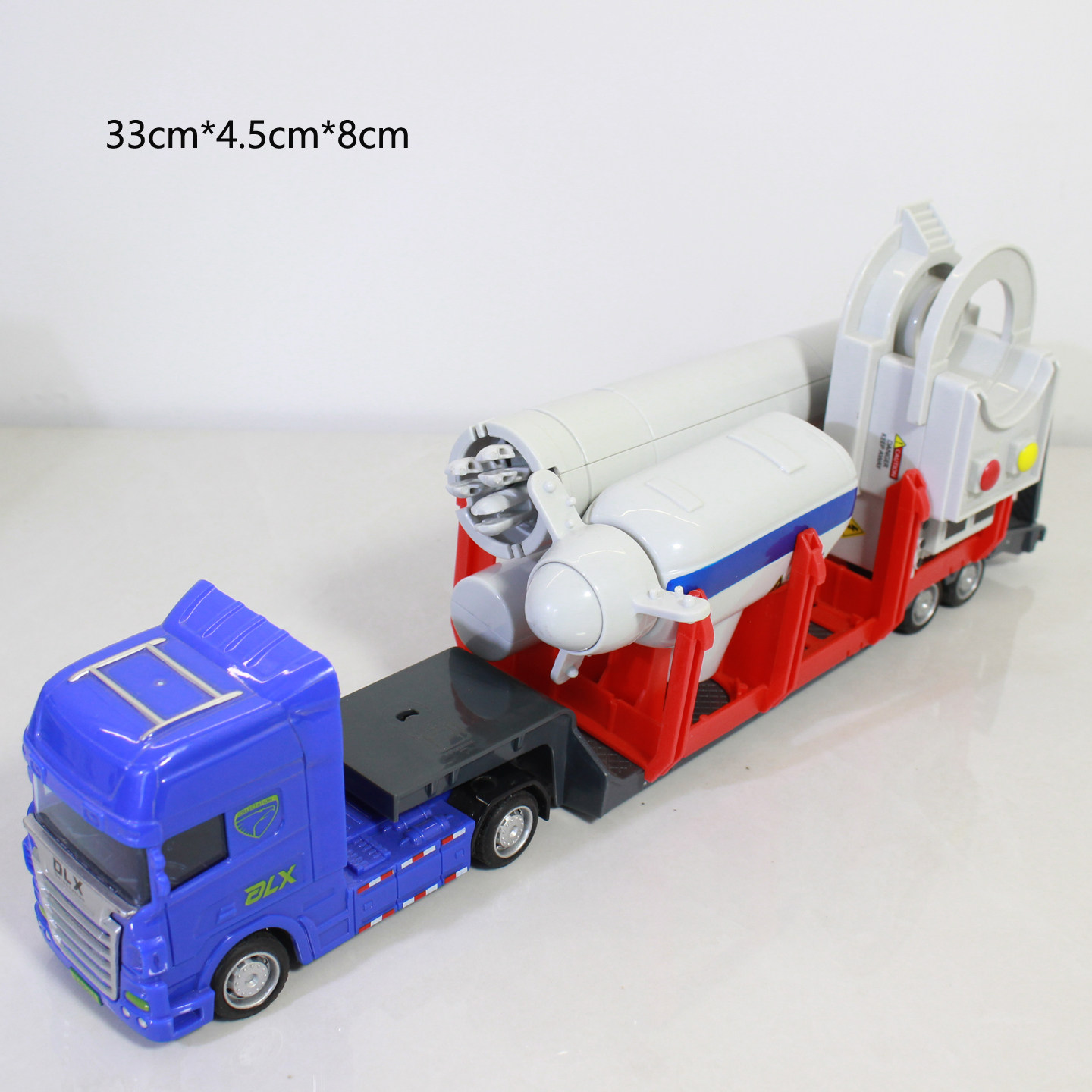 风力发电机真模型大风车运输车可上弦转动大号可拼装发条惯性