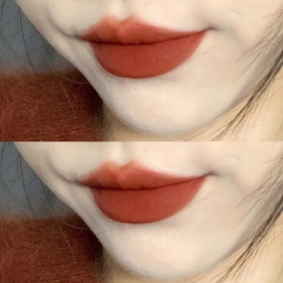 秋冬暖橘调~酵色琥珀唇釉v07枫叶红棕橘色南瓜色脏橘色哑光口红